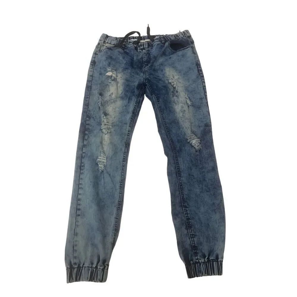 Tie Dye Acid Wash Jogger Style Jeans